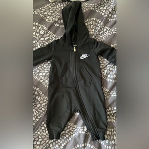 Nike baby zip up onesie